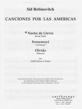 Canciones Por Las Amercas SATB choral sheet music cover